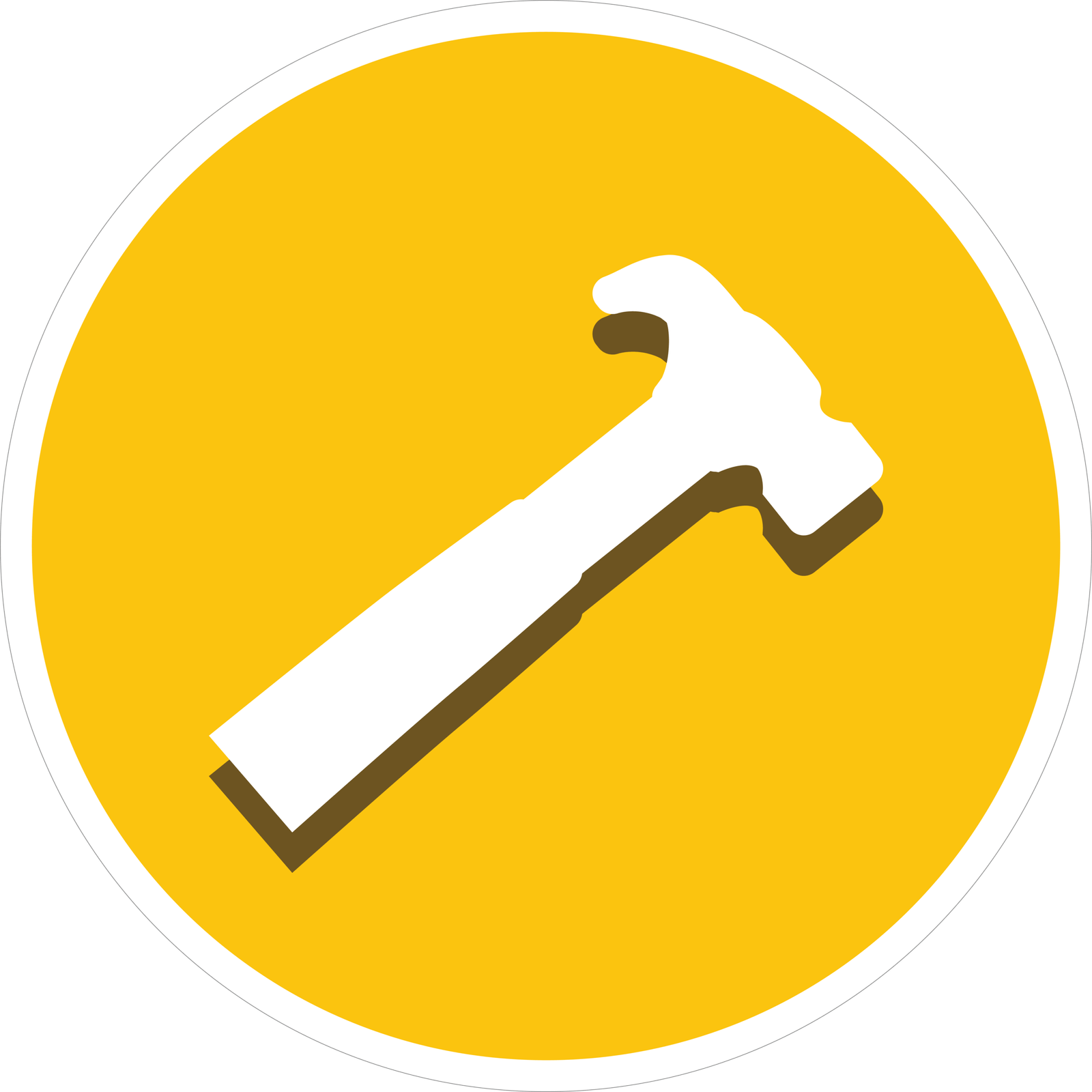 65 HAMMER STICKER - Image 1