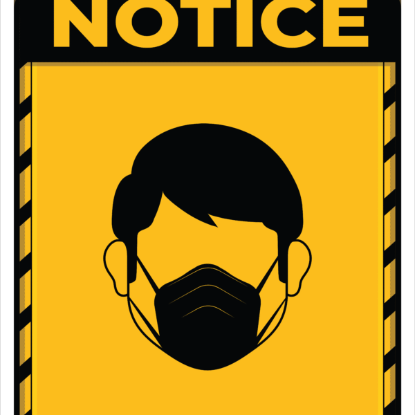 WEARING MASK STICKER