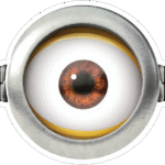 Minion Goggle Eye Sticker