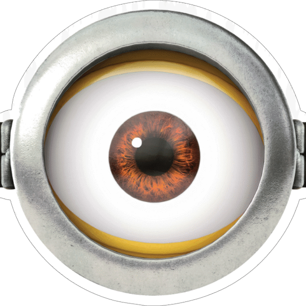 Minion Goggle Eye Sticker