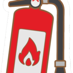 FIRE EXTINGUISHER STICKER