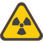 RADIATION WARNING STICKER