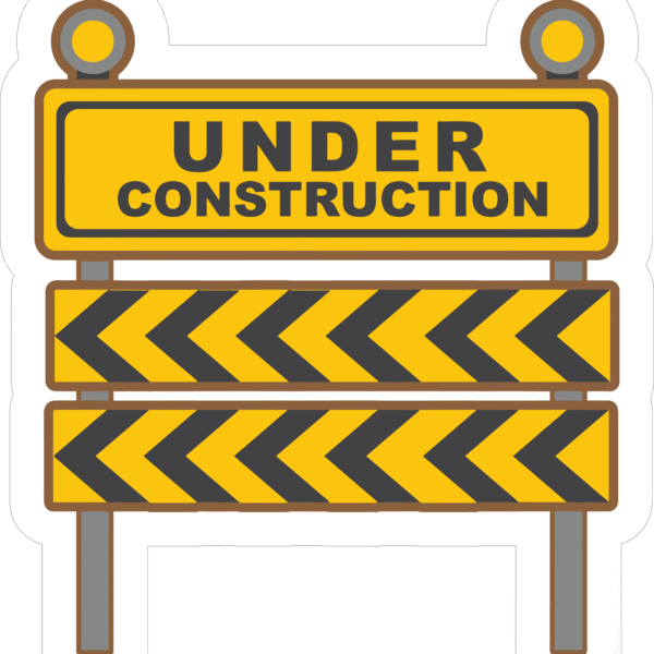 UNDER CONSTRUCTION STICKER