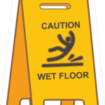 WET FLOOR WARNING STICKER
