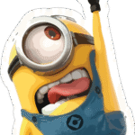 Minion Reaching for Banana Sticker