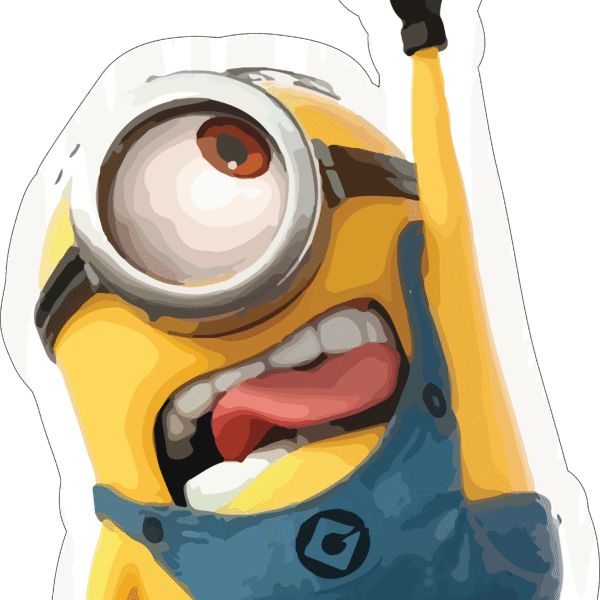 Minion Reaching for Banana Sticker