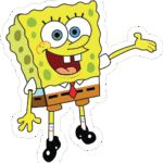 Spongebob Squarepants Waving Sticker