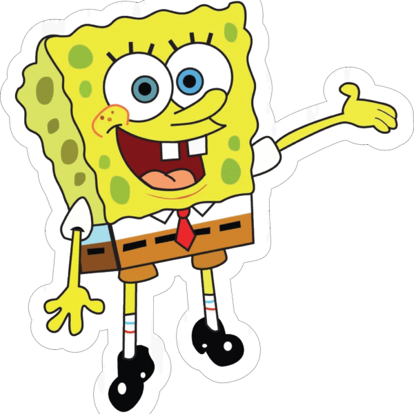Spongebob Squarepants Waving Sticker