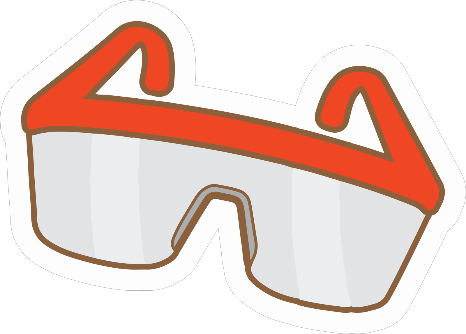 80 SUNGLASSES STICKER - Image 1