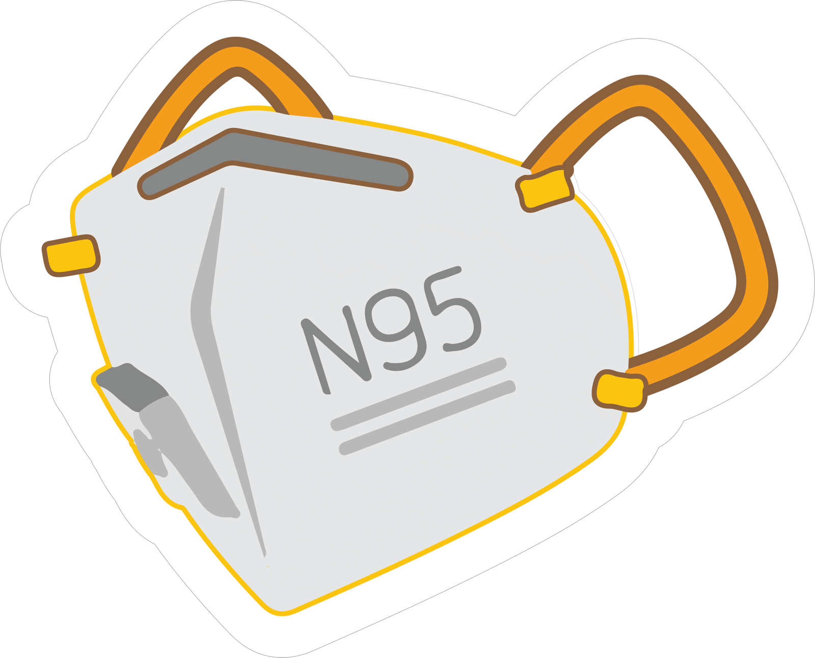 86 MASK STICKER - Image 1