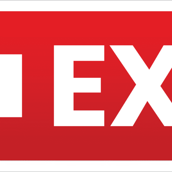 RED EXIT STICKER