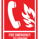 EMERGENCY PHONE STICKER