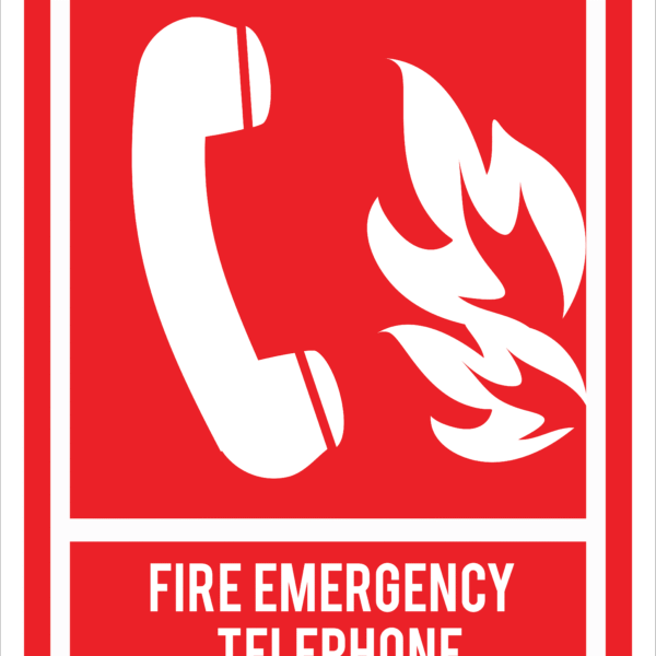 EMERGENCY PHONE STICKER