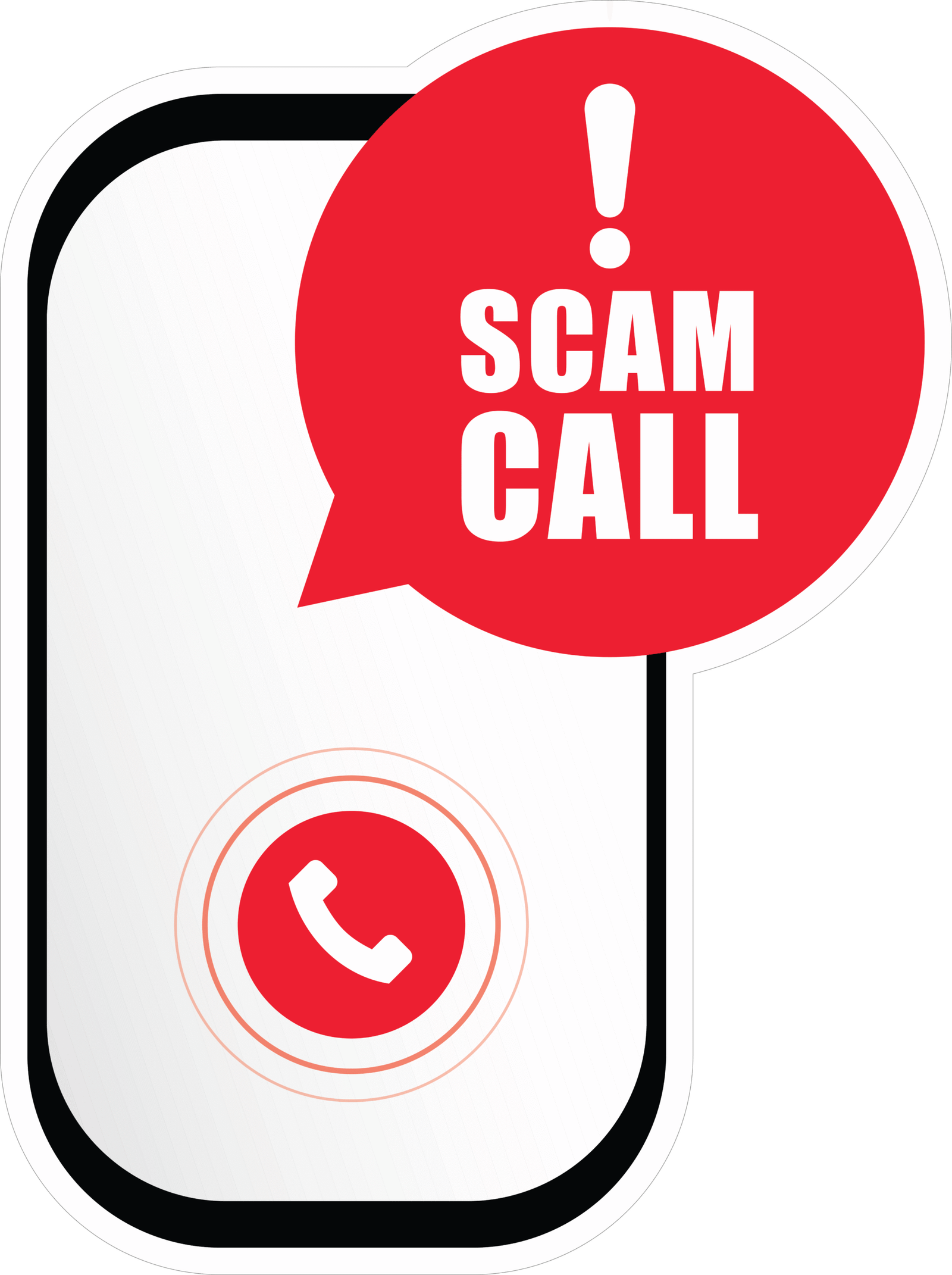 95 SCAM CALL STICKER - Image 1