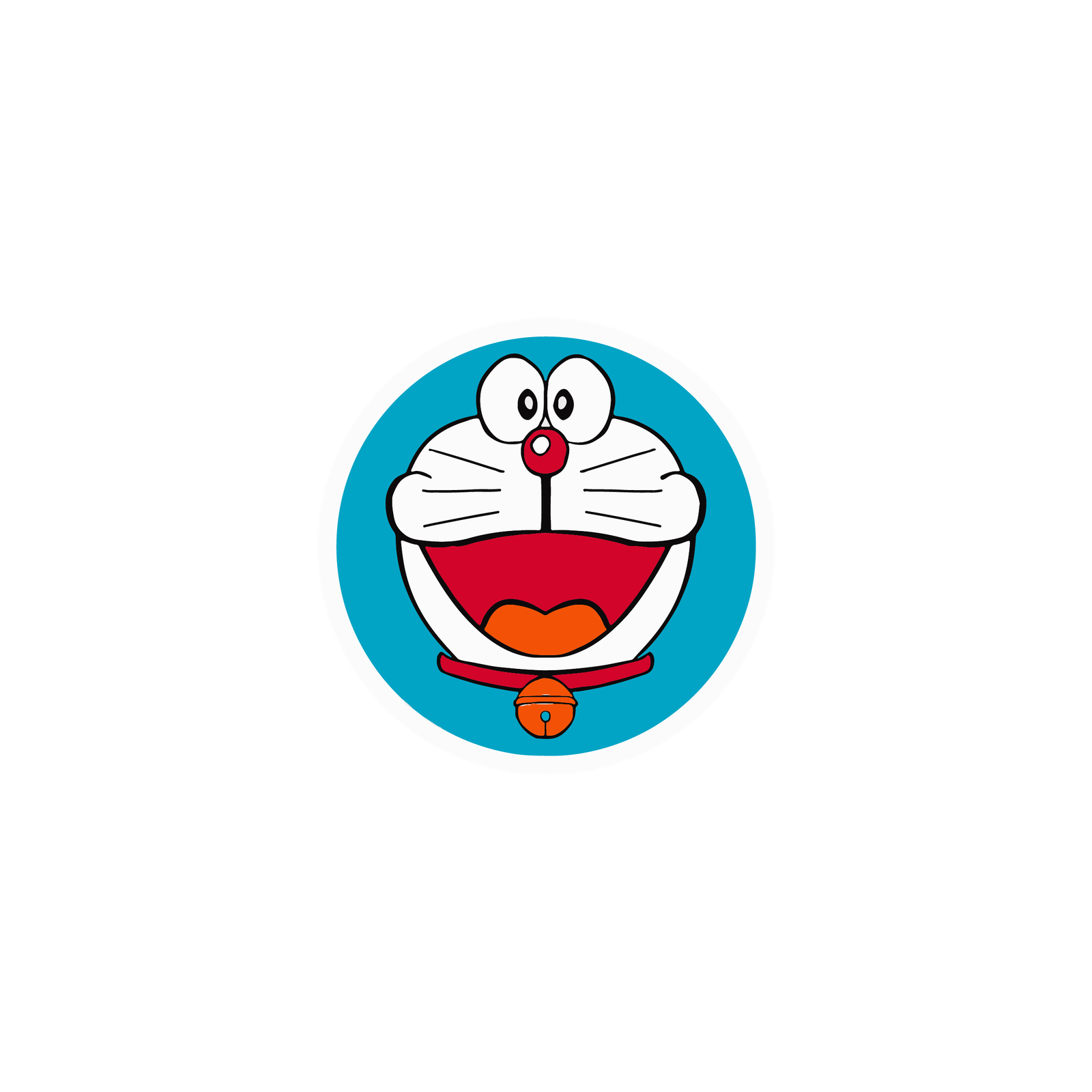 cartoon-03 Doraemon Round Sticker - Image 1