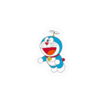Doraemon Flying with Propeller Sticker