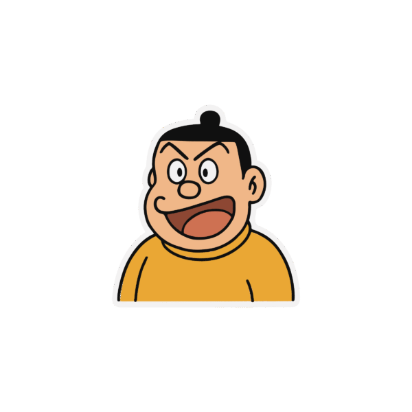Gian Doraemon Sticker