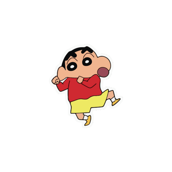 Shin Chan Running Sticker