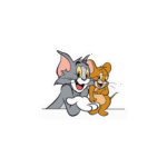 Tom and Jerry Cartoon Sticker