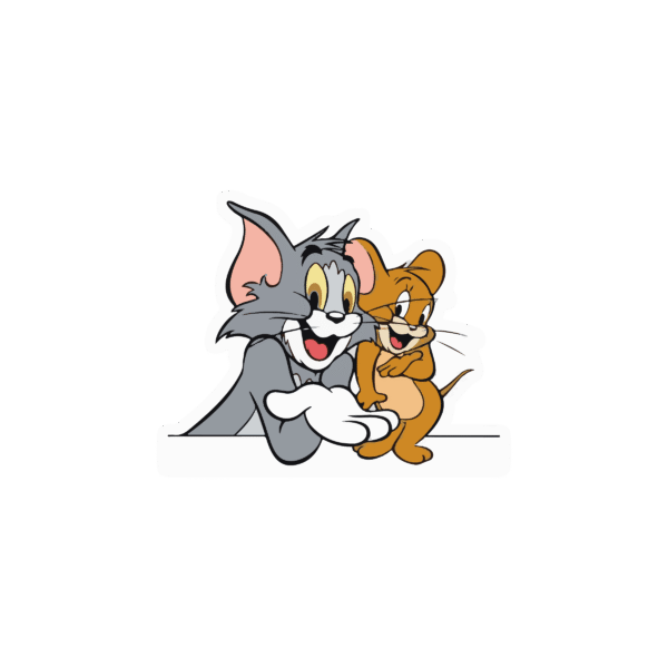 Tom and Jerry Cartoon Sticker