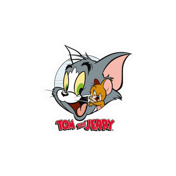 Tom and Jerry Classic Logo Sticker