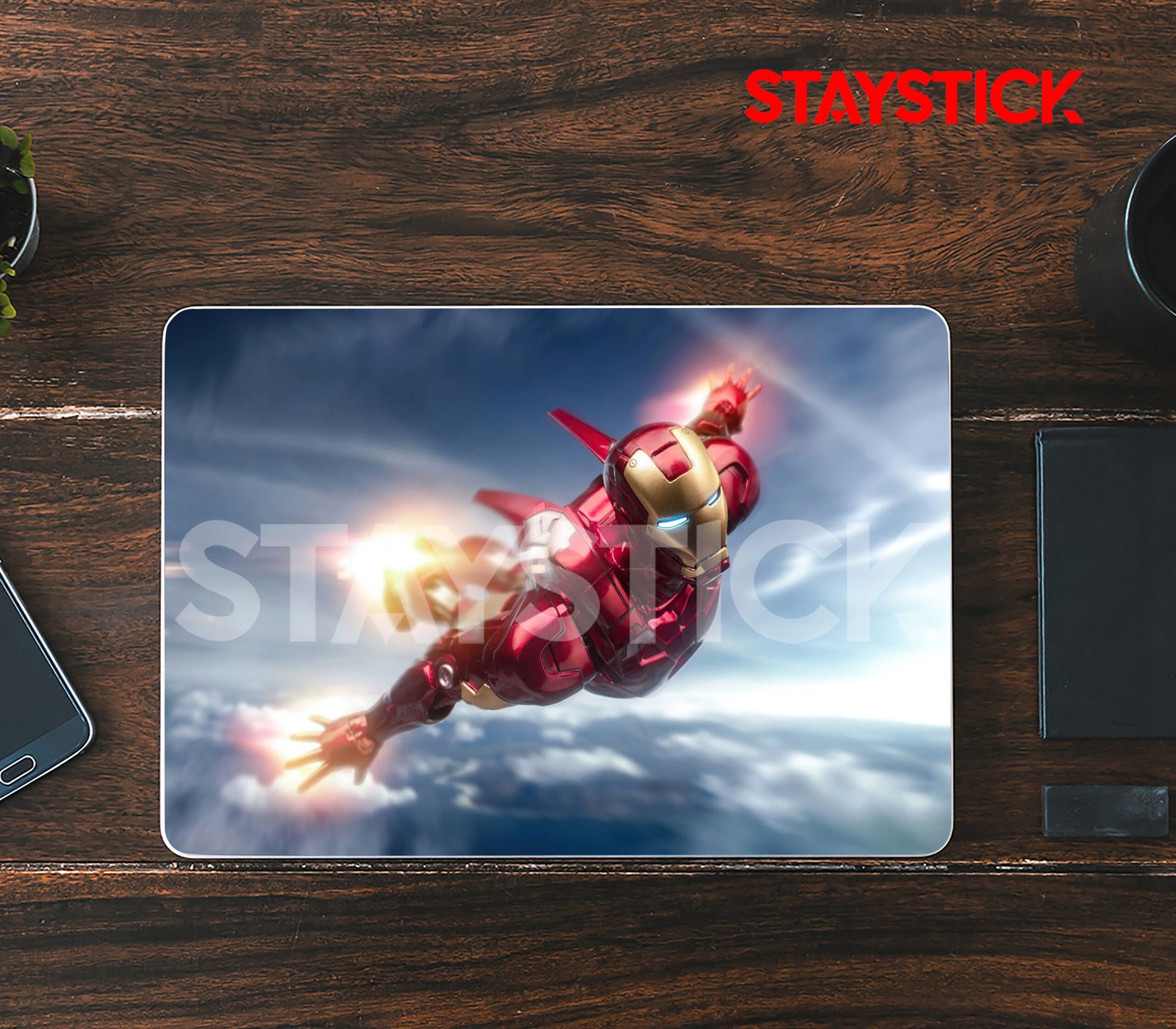 01 SUPERHERO LAPTOP SKIN STICKER - Image 1