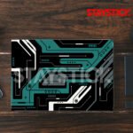 BLACK AND GREEN GRAPHICAL LAPTOP STICKER