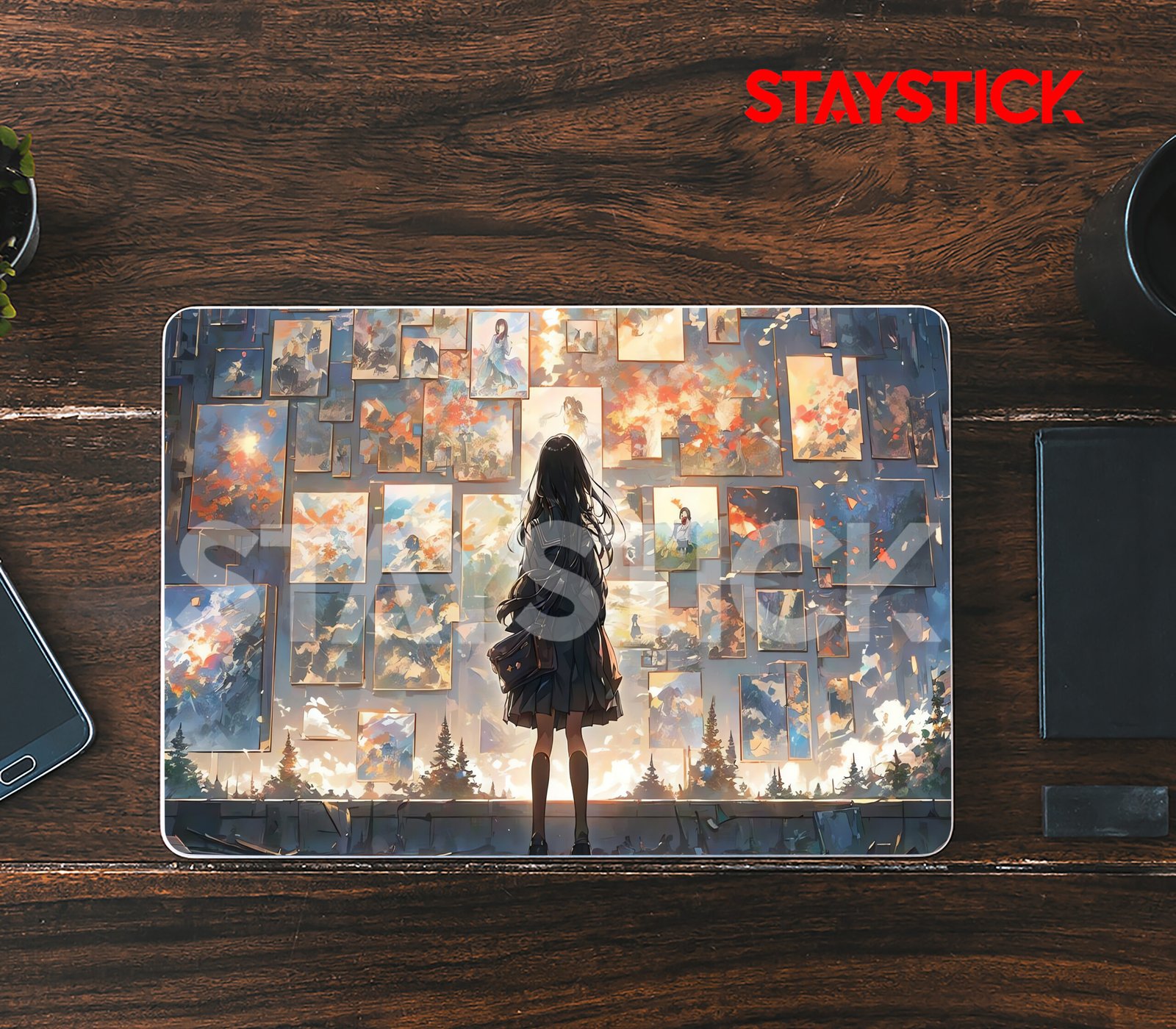 01(51) ANIME GIRL SKIN LAPTOP STICKER - Image 1
