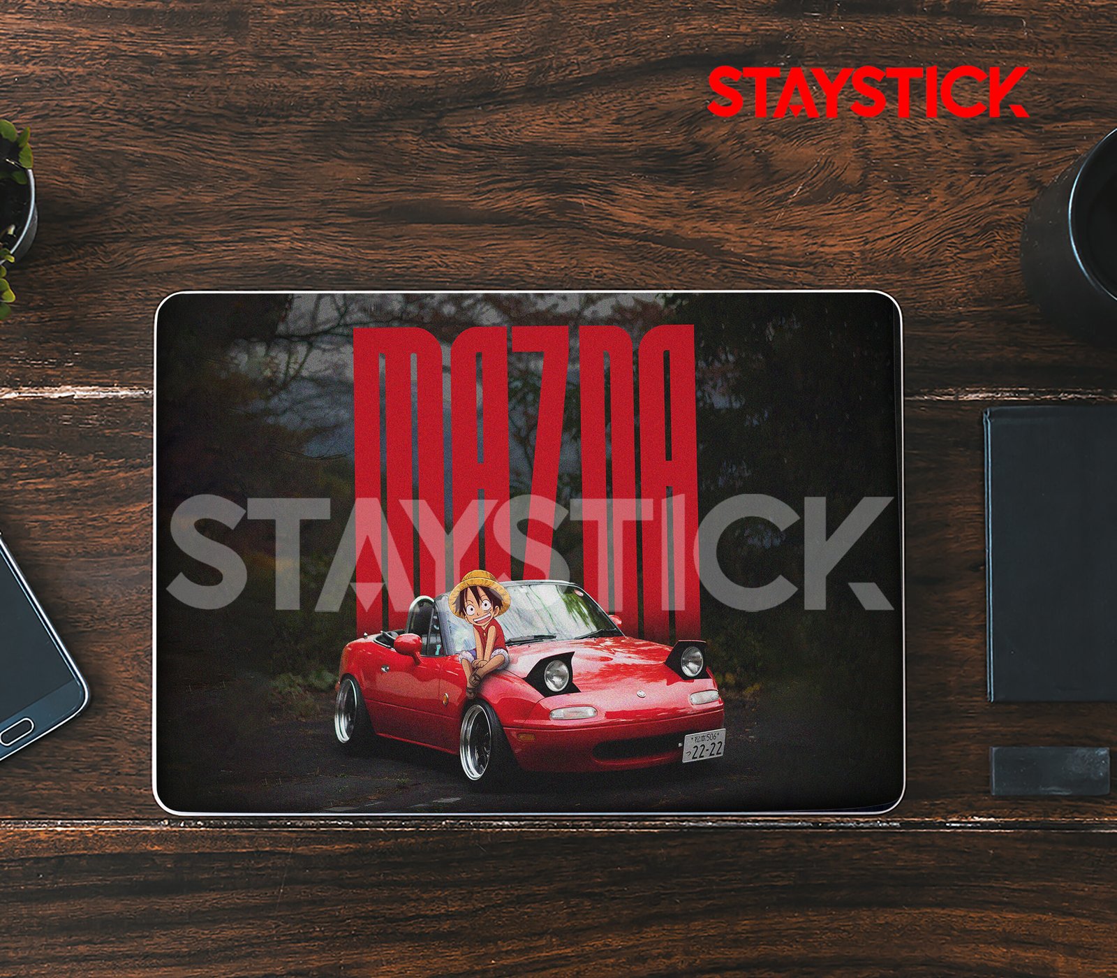 01(60) CAR GUY LAPTOP SKIN STICKER - Image 1