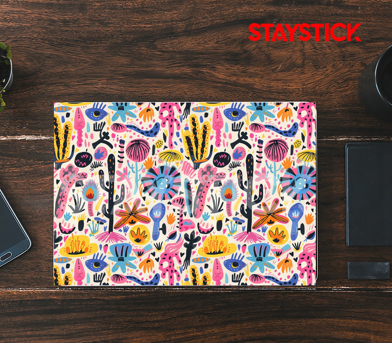 01(77) FLOEWER DESIGNED SKIN LAPTOP STICKER - Image 1