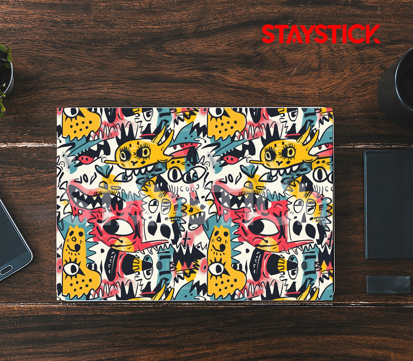 01(78) FUNNY CARTOON DESIGNED SKIN LAPTOP STICKER - Image 1
