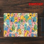 FUNNY MONSTER SKIN LAPTOP STICKER