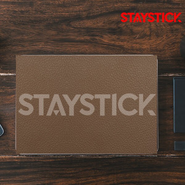 MEDIUM WARM BROWN TONE COLOR LAPTOP STICKER