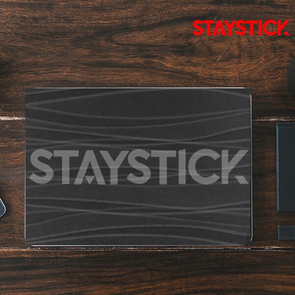 BLACK COLOR GRAPHICAL LAPTOP STICKER