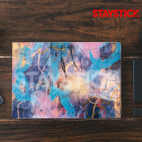 PURPLE AND PINK GRAPHICAL DESIGNED LAPTOP STICKER