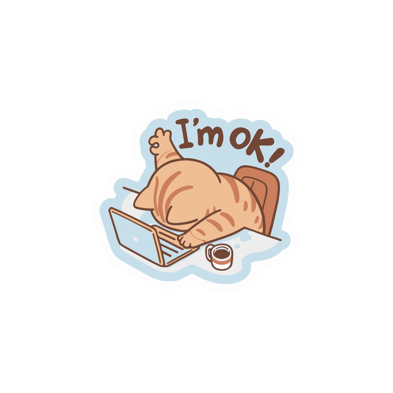 100-200 stickers -61 IM OK STICKER - Image 1