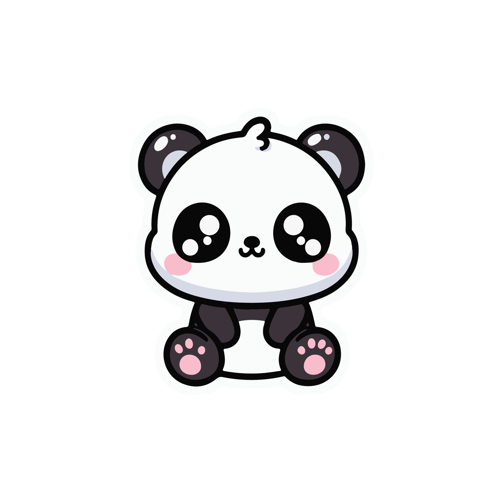 100-200 stickers -65 CUTE PANDA STICKER - Image 1