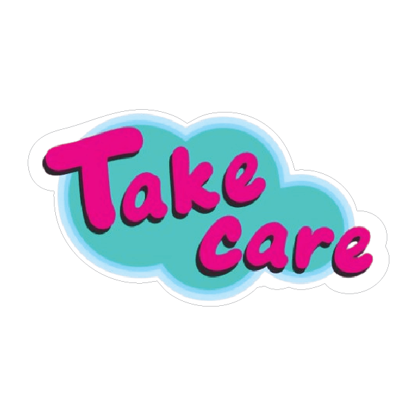 114 TAKE CARE STICKER - Image 1