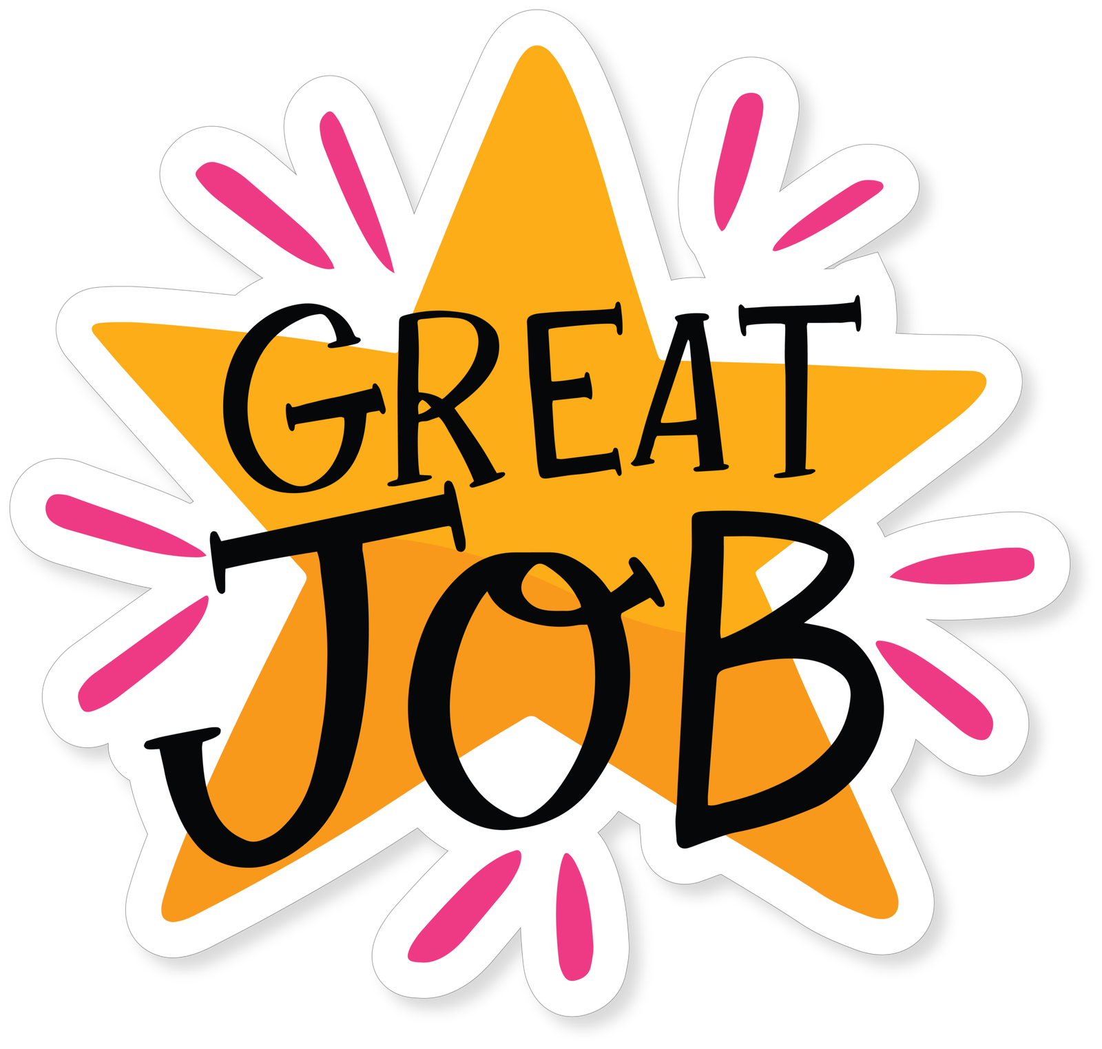 121 GREAT JOB MOTIVATION STICKER - Image 1