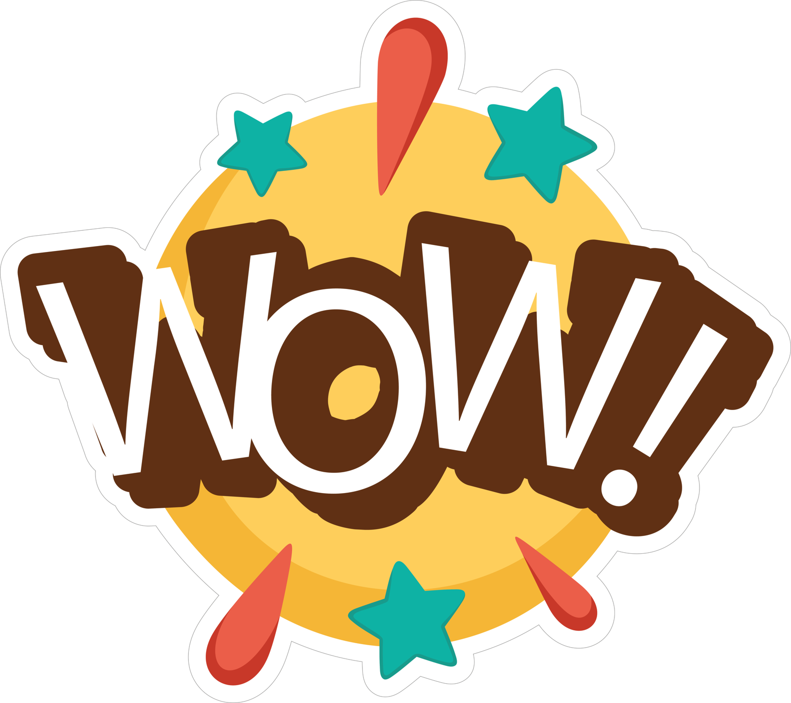 159 WOW STICKER - Image 1