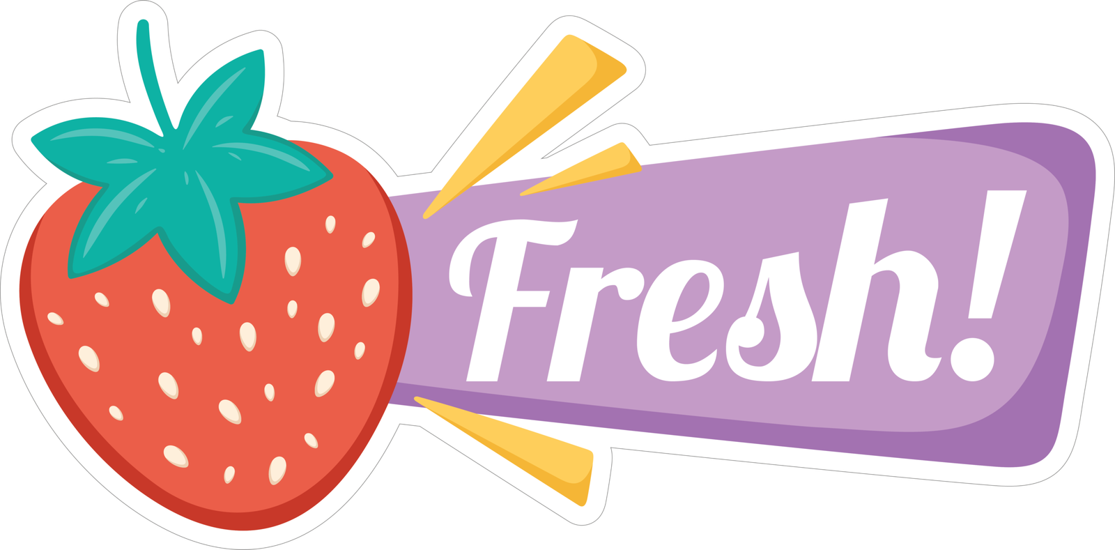 160 fresh sticker - Image 1
