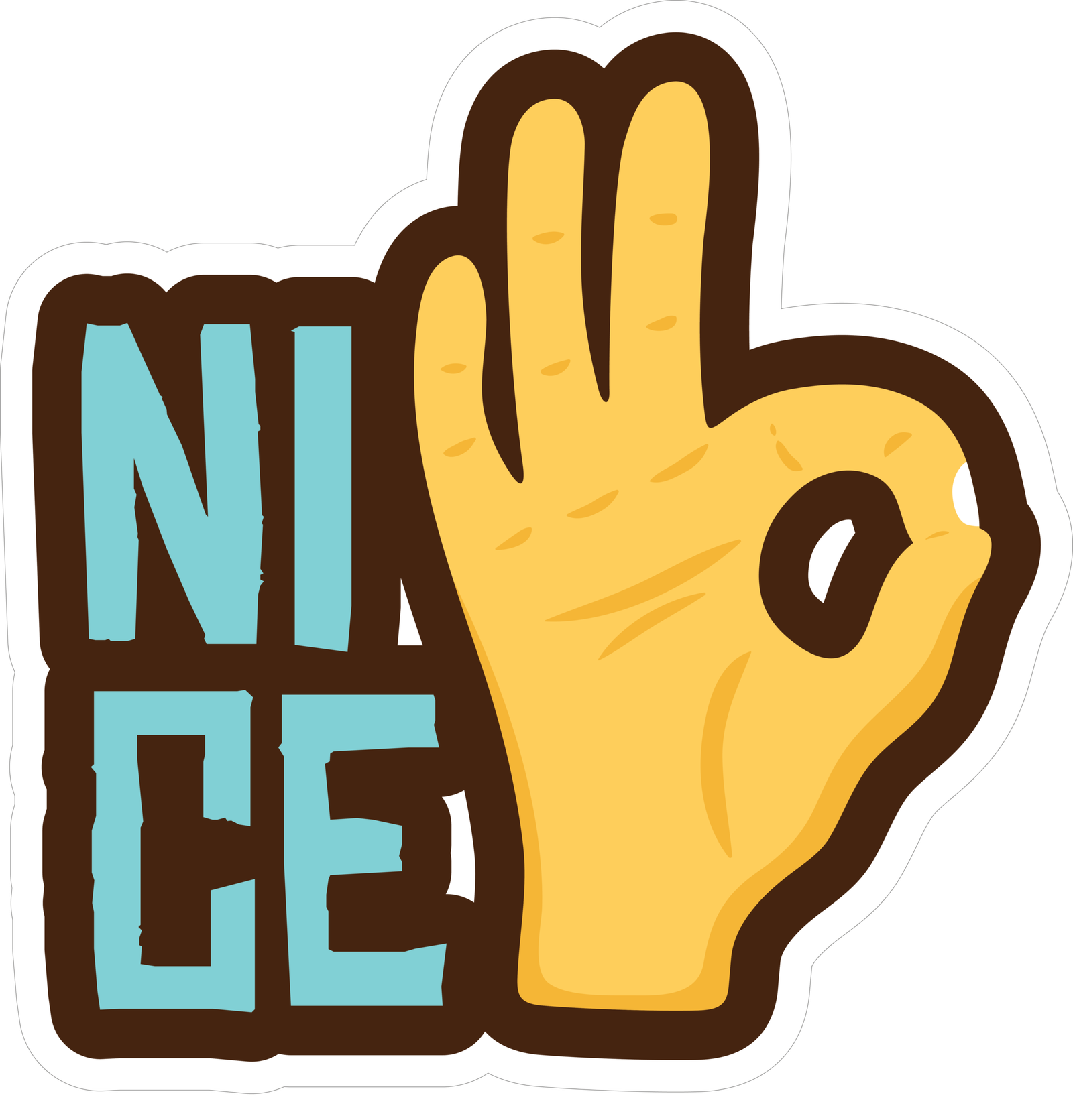 166 NICE STICKER - Image 1