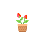FLOWER POT STICKER