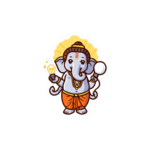 Baby Ganesha Sticker
