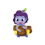 Baby Krishna Sticker