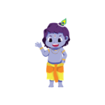 Smile Krishna Sticker