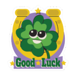 GOOD LUCK STICKER