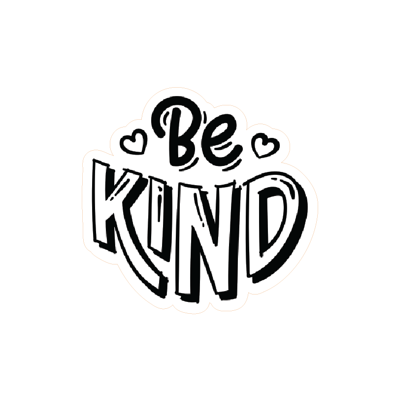 8 BE KIND STICKER - Image 1