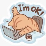 I M OK STICKER