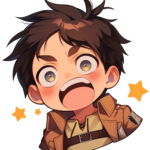 Laugh boy sticker